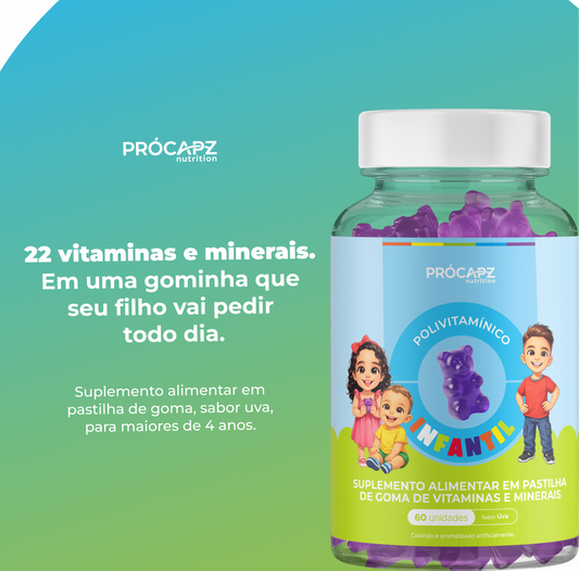 Pró Kids Gummy - Polivitamínico Infantil
