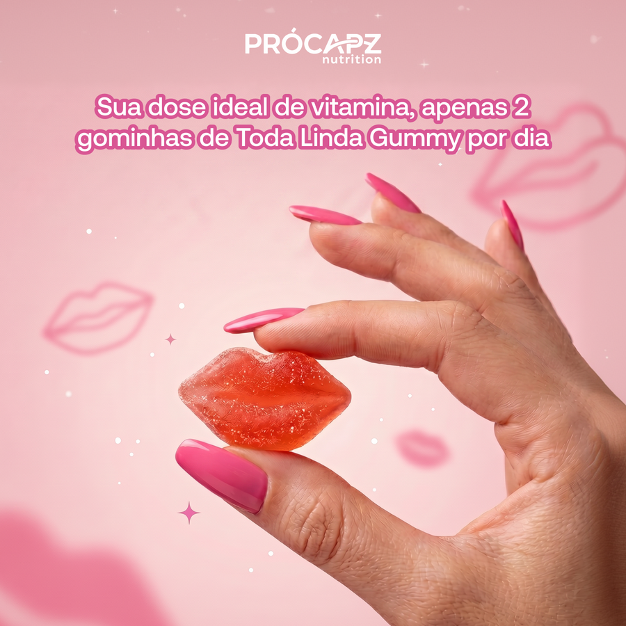 Toda Linda Gummy - Pele, Cabelo e Unhas