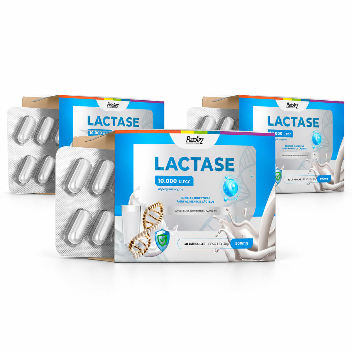 Kit 3 - Lactase 10.000 U.FC