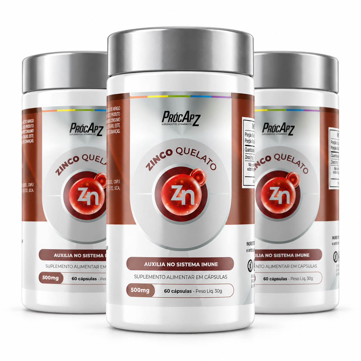 Kit 3 - Zinco Quelato