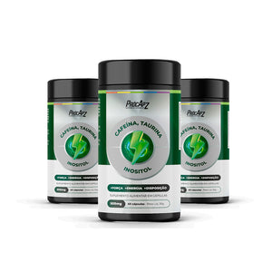 Kit 3 - Cafeína, Taurina e Inositol