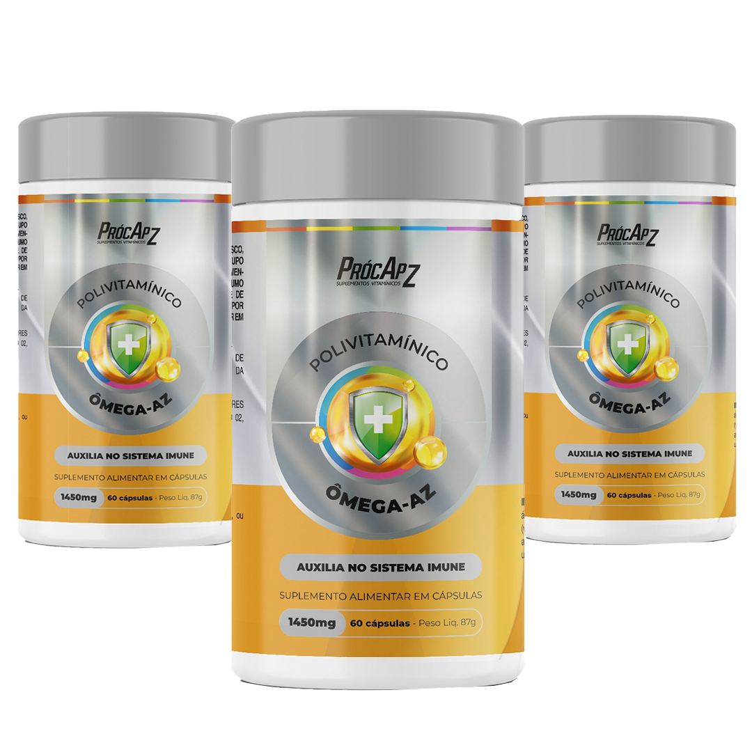 Kit 3 - Polivitamínico A-Z Ômega