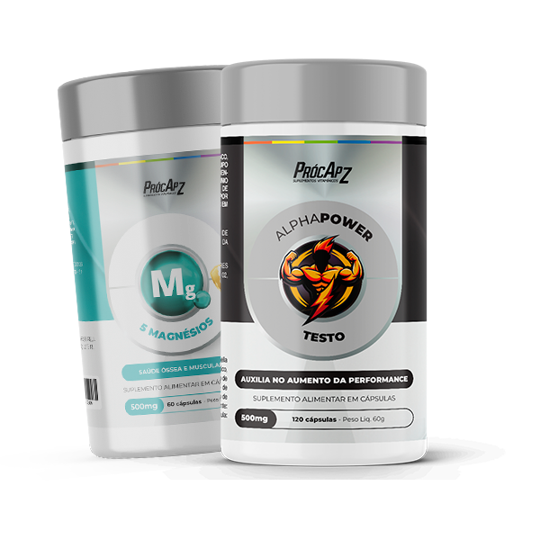 Combo Alpha Power Testo + 5 Magnésios