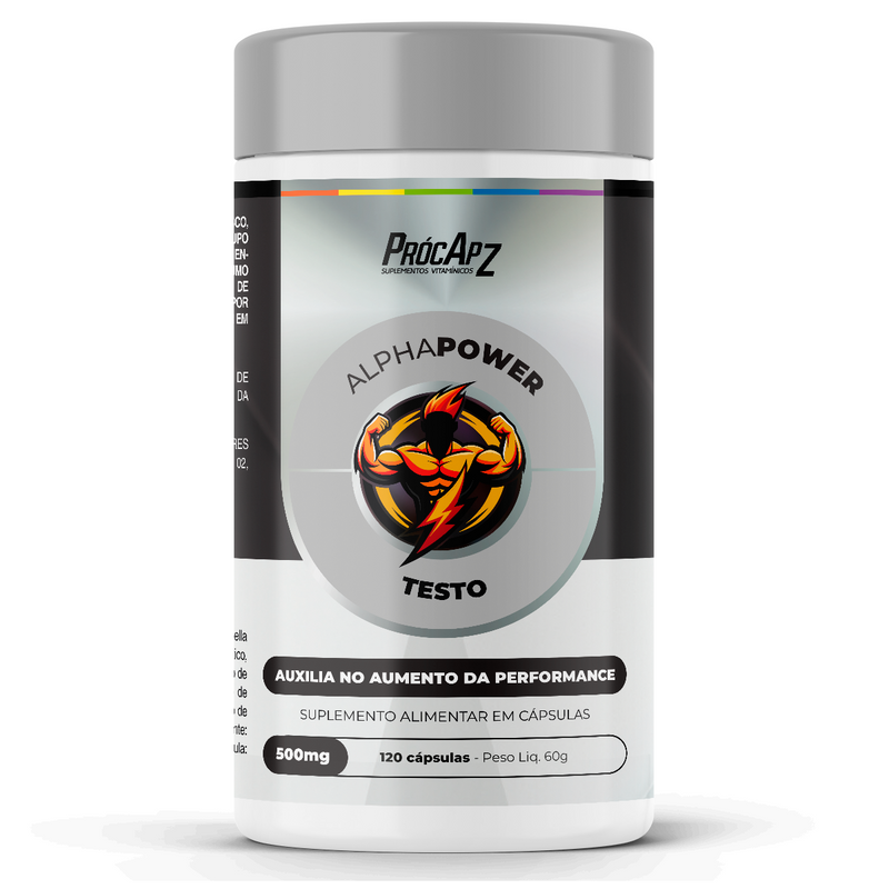 Alpha Power Testo | Performance Masculina - 120 Cápsulas