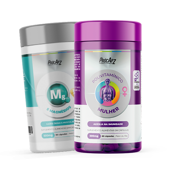 Combo - Polivitamínico A-Z - Mulher + 5 Magnésios