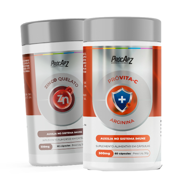 Combo - PróVita-C l Com Arginina + Zinco Quelato